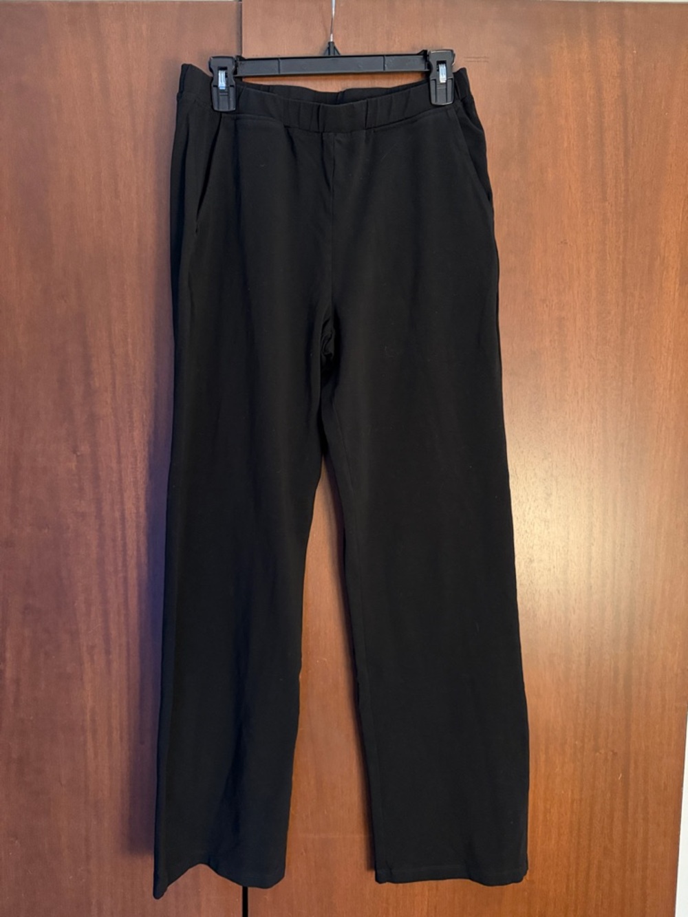 Saint + Sofia Black Straight-leg Pants